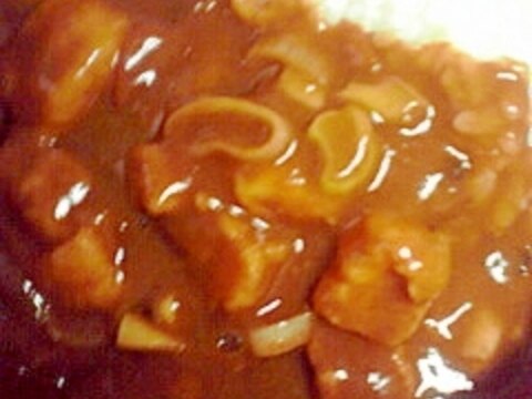 ナゲット入りカレー